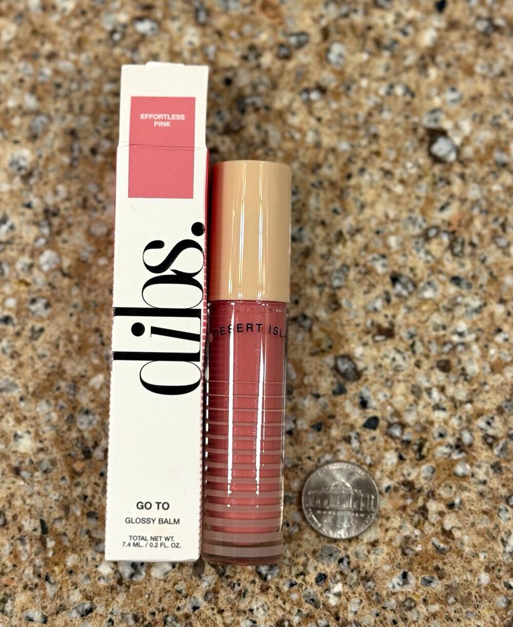 Dibs Go To Glossy Balm, Effortless Pink 0.2 fl oz